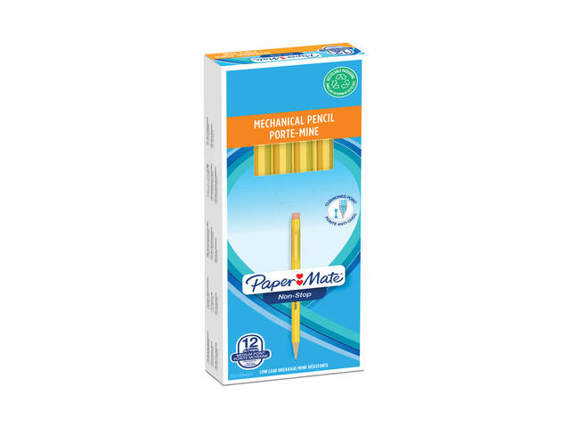 Vulpotlood Papermate non stop HB geel