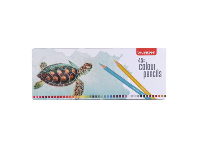 Kleurpotlood Bruynzeel schildpad blik 45st ass