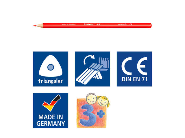 Kleurpotloden Staedtler ergosoft 3kantig