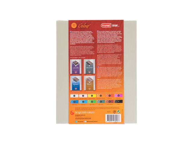 Kleurpotlood Bruynzeel Design 12st assorti