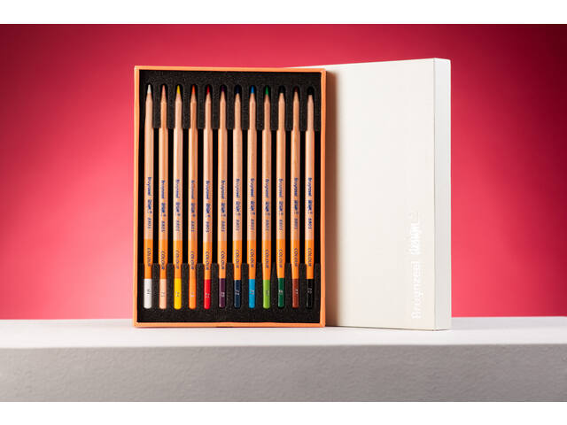 Kleurpotlood Bruynzeel Design 12st assorti