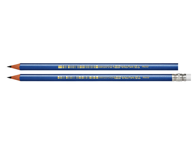 Potlood Bic Evolution HB met gumtop