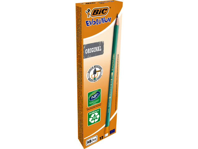 Potlood Bic Evolution ecolutions 655 HB met gumtop