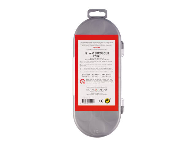 Waterverfset Bruynzeel Kids penseel 12 napjes ass