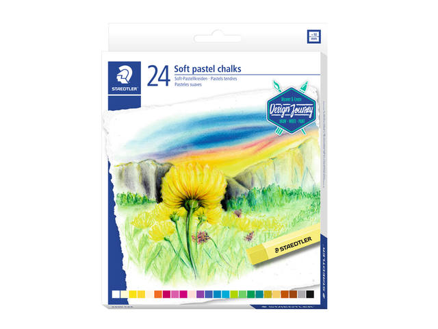 Pastelkrijt Staedtler karat zacht ass