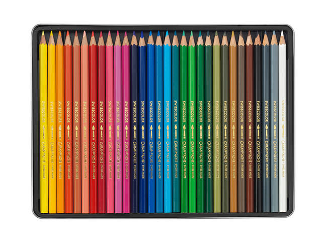Kleurpotl Caran d Ache swisscolor aquarel 30st ass