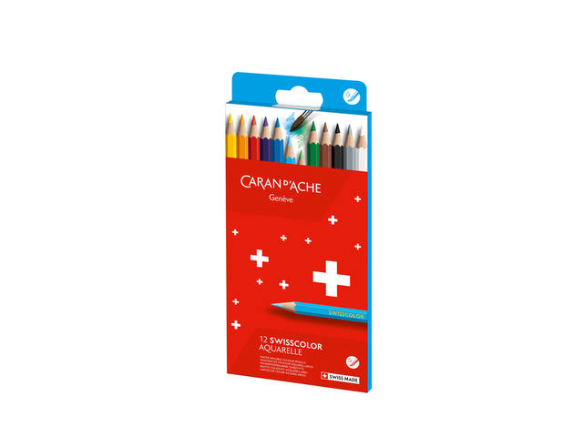 Kleurpotlood Caran d Ache aquarel doos 12st