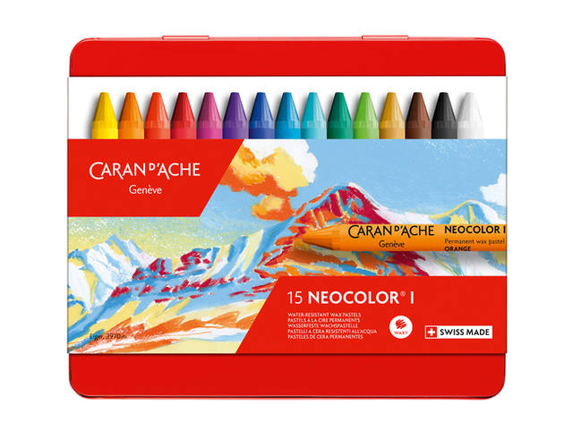 Waskrijt Caran d Ache neocolor I 15st ass