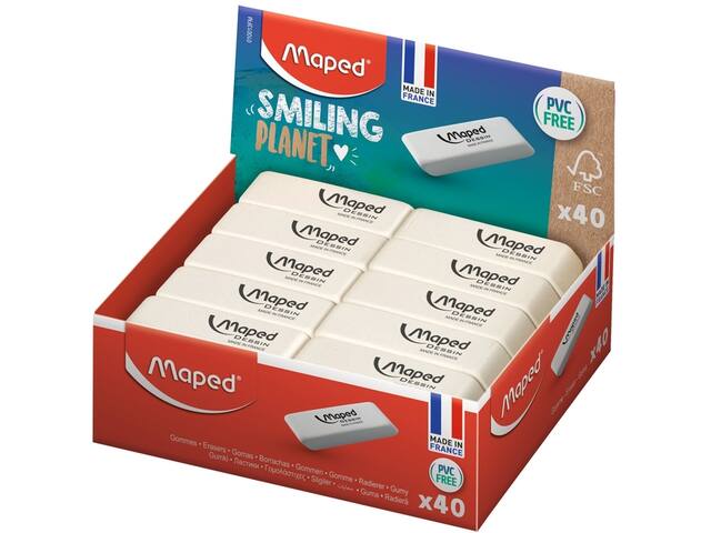 Gum Maped Smiling Planet Dessin wit