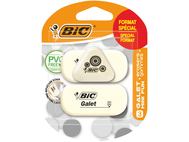 Gum Bic Galet pvc vrij 3 formaten
