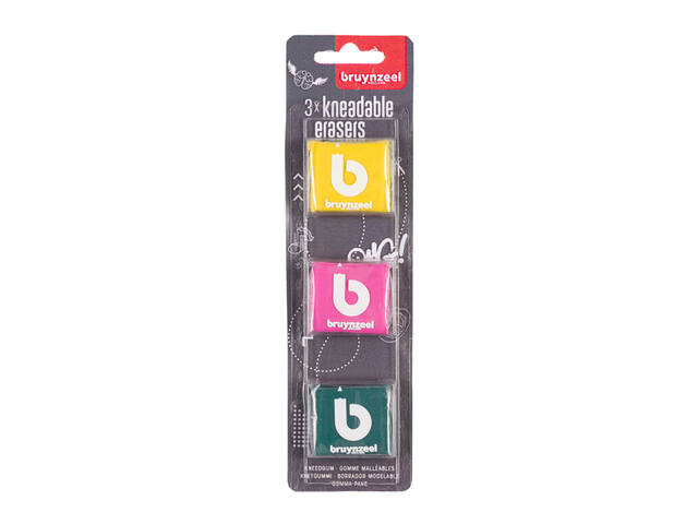 Kneedgum Bruynzeel Teens set 3 kleuren