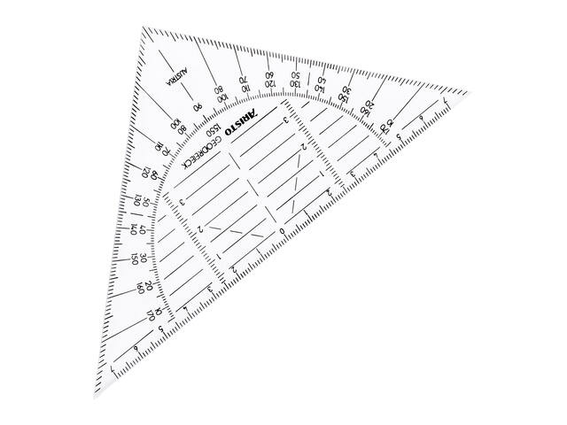 Geodriehoek Aristo 1550 160mm flexibel onbreekbaar