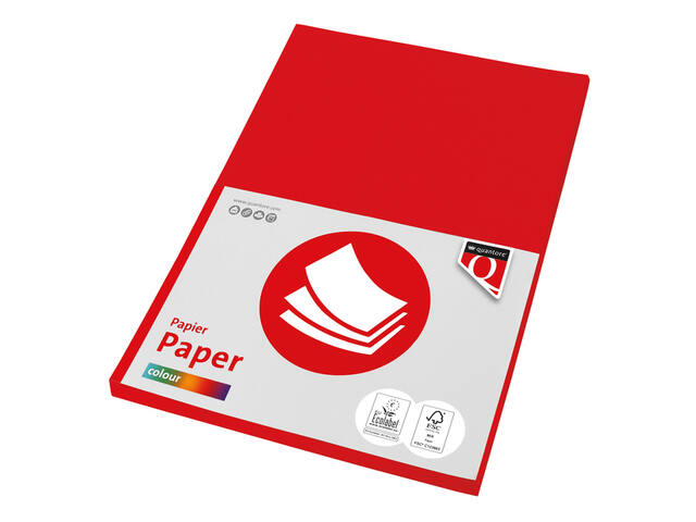 Kopieerpapier Quantore Col-100 A4 120gr felrood