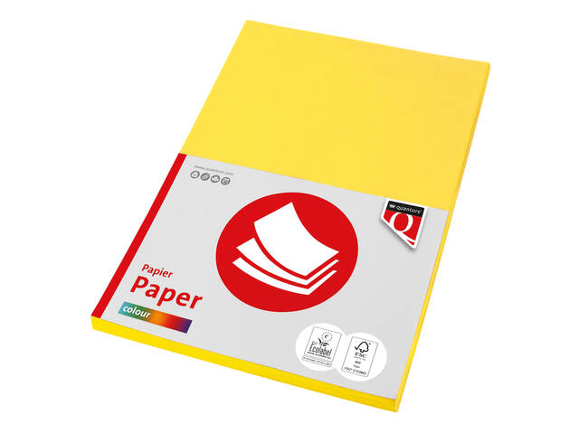Kopieerpapier Quantore Col-100 A4 120gr geel