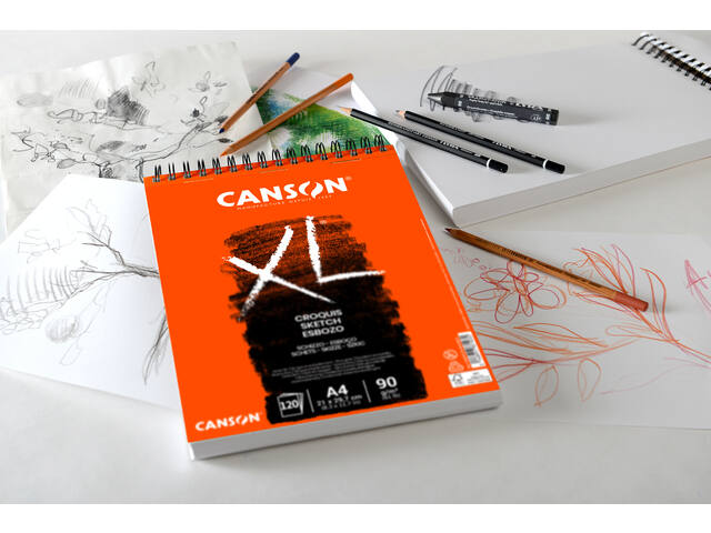 Schetspapier Canson XL Sketch 90gr A3 ivoorwit
