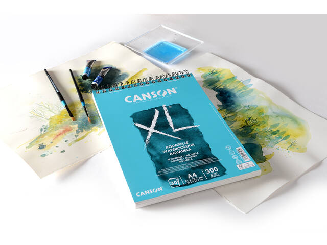 Aquarelpapier Canson XL 30vel 300gr A4 wit