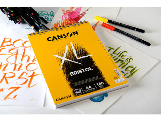 Bristolpapier Canson XL 50vel 180gr A3 extra wit