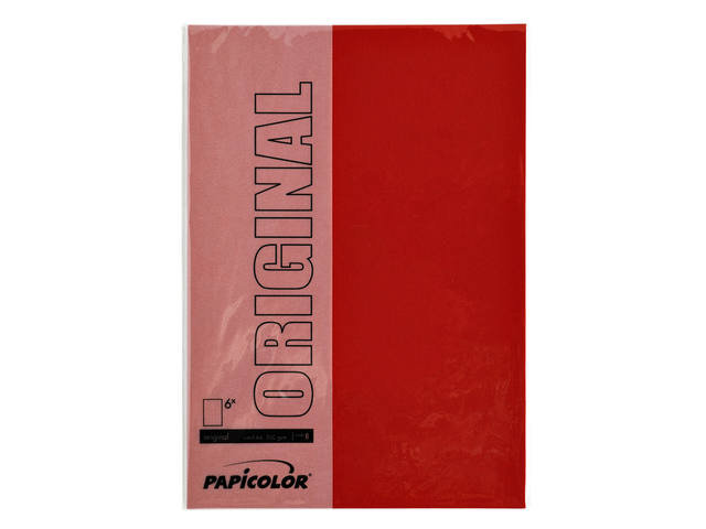 Kopieerpapier Papicolor A4 200gr rood