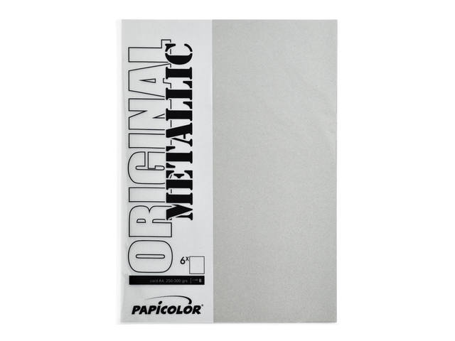 Kopieerpapier Papicolor A4 300gr zilver