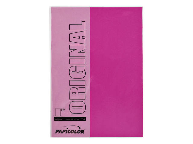 Kopieerpapier Papicolor A4 200gr felroze