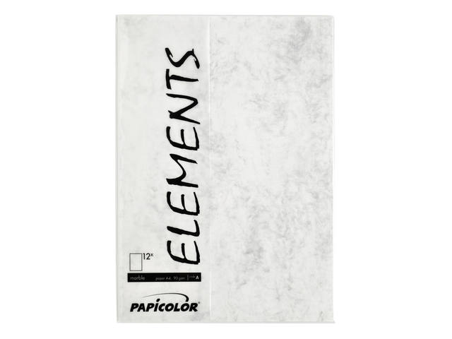 Kopieerpapier Papicolor A4 200gr marble grijs