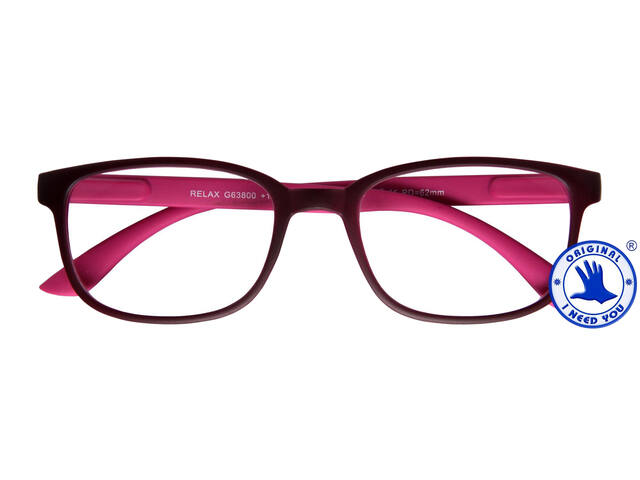 Leesbril I Need You +3.00dpt Relax rood-roze