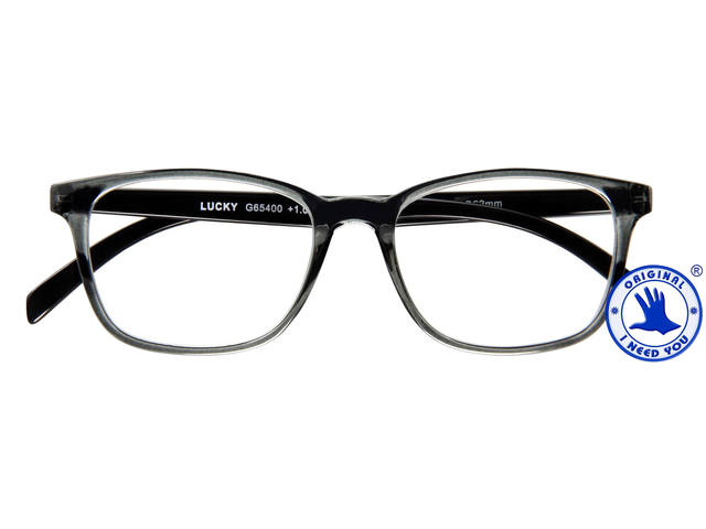 Leesbril I Need You +2.50dpt Lucky grijs-zwart
