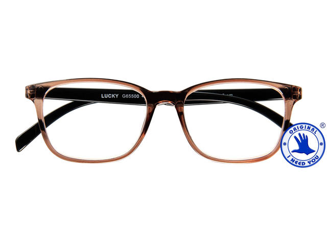 Leesbril I Need You +1.00dpt Lucky bruin-zwart