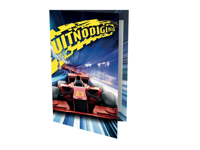 Uitnodigingen Race auto