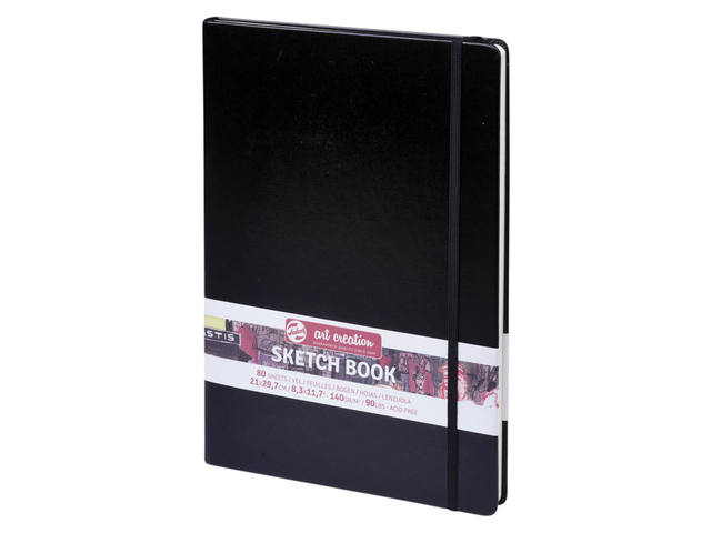 Schetsboek Talens Art Creation zwart 21x30 cm