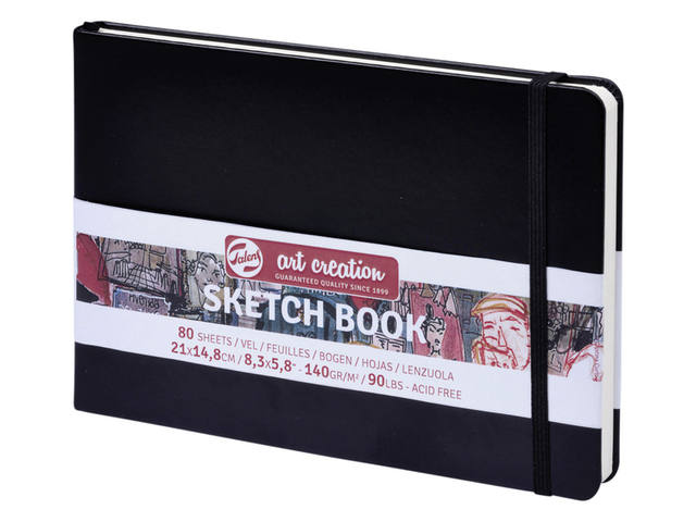 Schetsboek Talens Art Creation zwart 21x15 cm