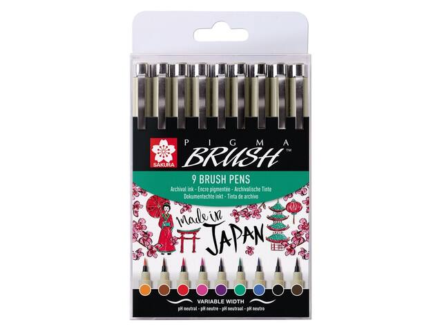 Brushstift Bruynzeel Sakura Pigma 9st ass
