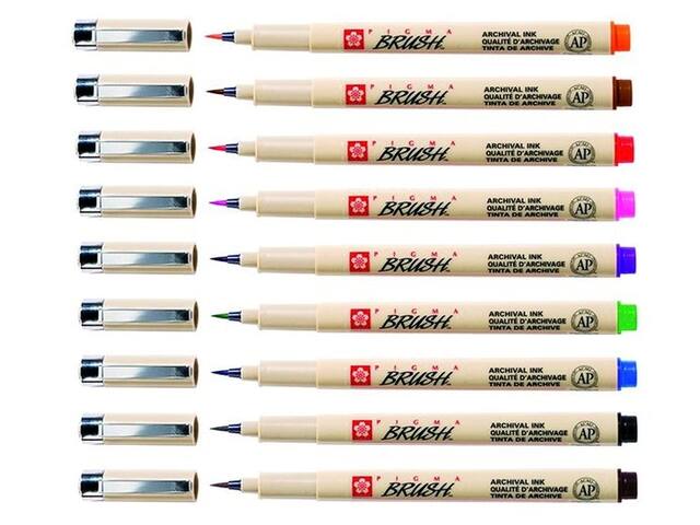 Brushstift Bruynzeel Sakura Pigma 9st ass