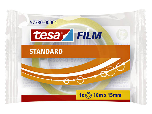 Plakband tesafilm Standaard 10mx15mm transparant