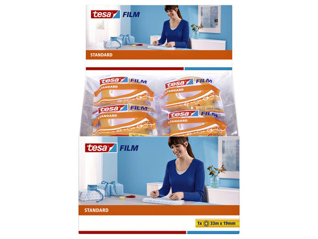 Plakband tesafilm Standaard 33mx19mm transparant