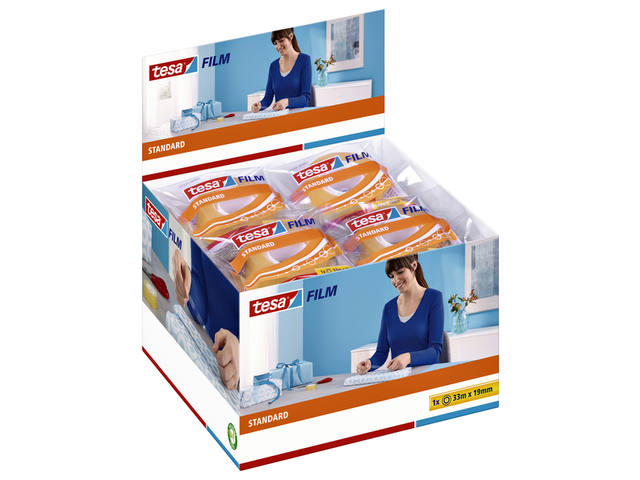 Plakband tesafilm Standaard 33mx19mm transparant