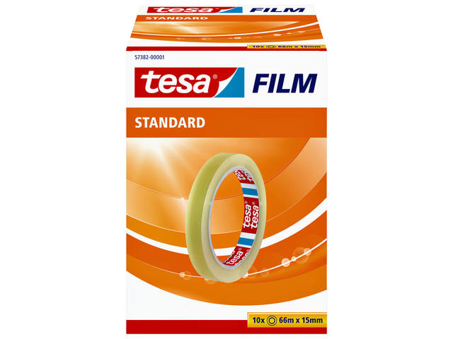 Plakband tesafilm Standaard 66mx15mm transparant