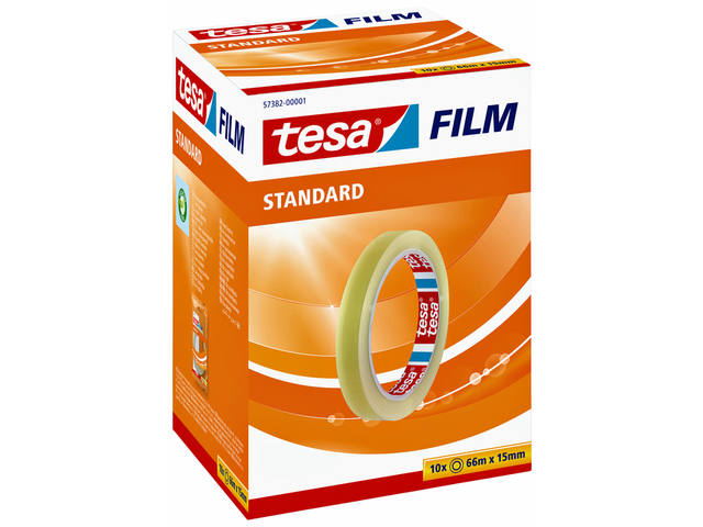 Plakband tesafilm Standaard 66mx15mm transparant