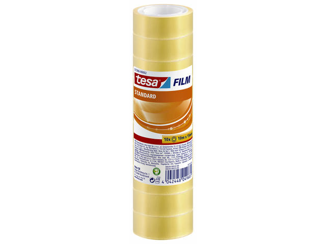 Plakband tesafilm Standaard 10mx15mm tr 10rol