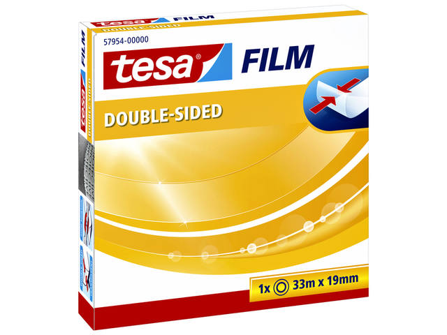 Dubbelzijdig plakband tesafilm 33mx19mm tr