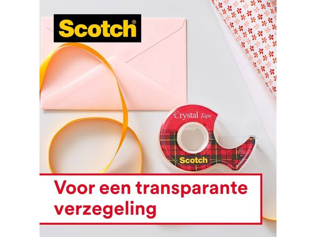 Plakband Scotch Crystal 600 19mmx33m transparant