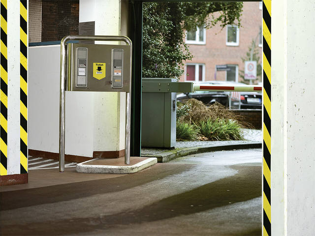 Waarschuwingstape tesa 66mx50mm geel zwart