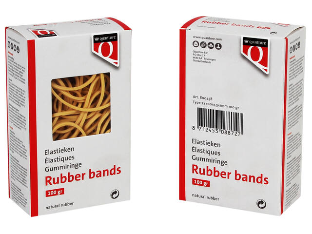 Elastiek Quantore 22 100x1.5x1mm 100 gr
