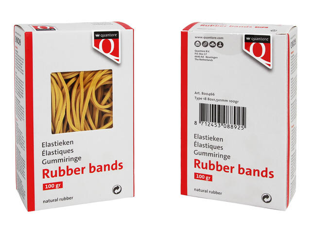 Elastiek Quantore 18 80x1.5x1 100gr