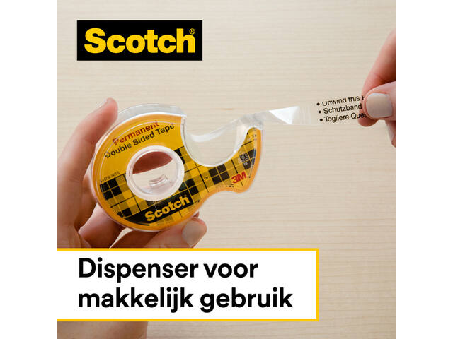 Plakband 3M Scotch 12.7mmx6.3mm met houder 2Z