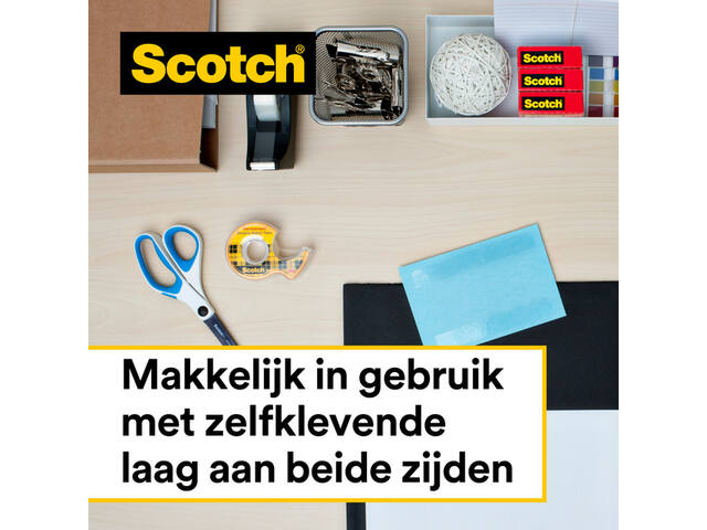 Plakband 3M Scotch 12.7mmx6.3mm met houder 2Z