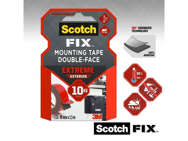 Plakband Scotch Extreme Exterior 19mm x 1.5m dz