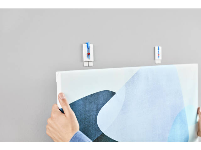 Klevende spijker tesa canvas behang 2kg wit
