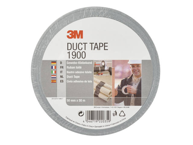 Duct tape 3M 1900 50mmx50m zilver