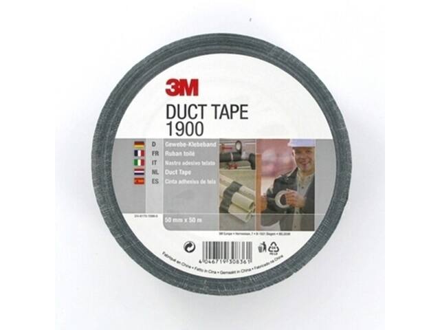 Duct tape 3M Economy  1900 50mmx50m zwart